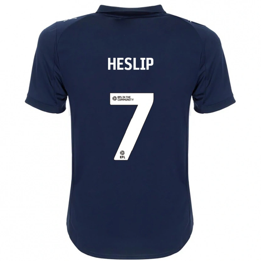 Danxen Mujer Camiseta Laura Heslip #7 Azul Marino Blanco 2ª Equipación 2025/26 La Camisa México