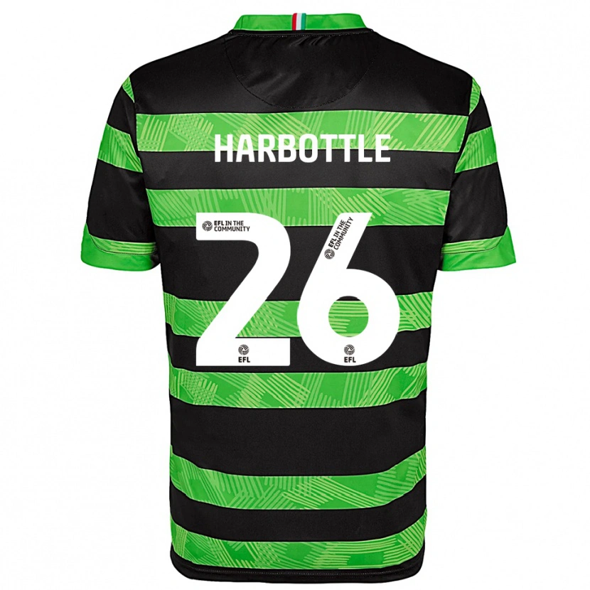 Danxen Mujer Camiseta Riley Harbottle #26 Negro Verde 2ª Equipación 2025/26 La Camisa México