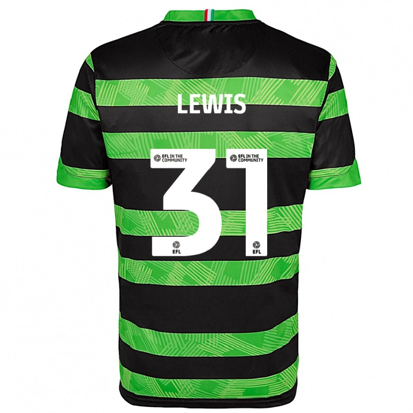 Danxen Mujer Camiseta Joe Lewis #31 Negro Verde 2ª Equipación 2025/26 La Camisa México