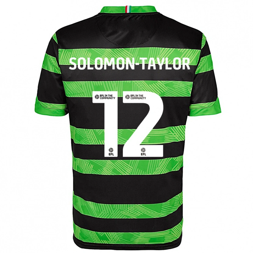 Danxen Mujer Camiseta Kau'inohea Solomon-Taylor #12 Negro Verde 2ª Equipación 2025/26 La Camisa México