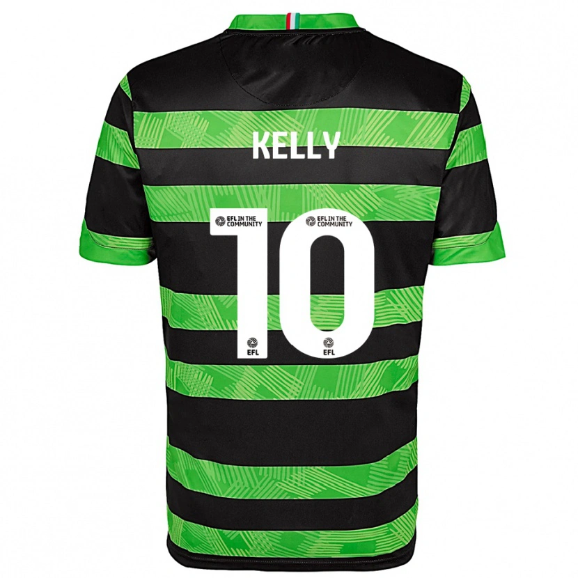 Danxen Mujer Camiseta Josh Kelly #10 Negro Verde 2ª Equipación 2025/26 La Camisa México