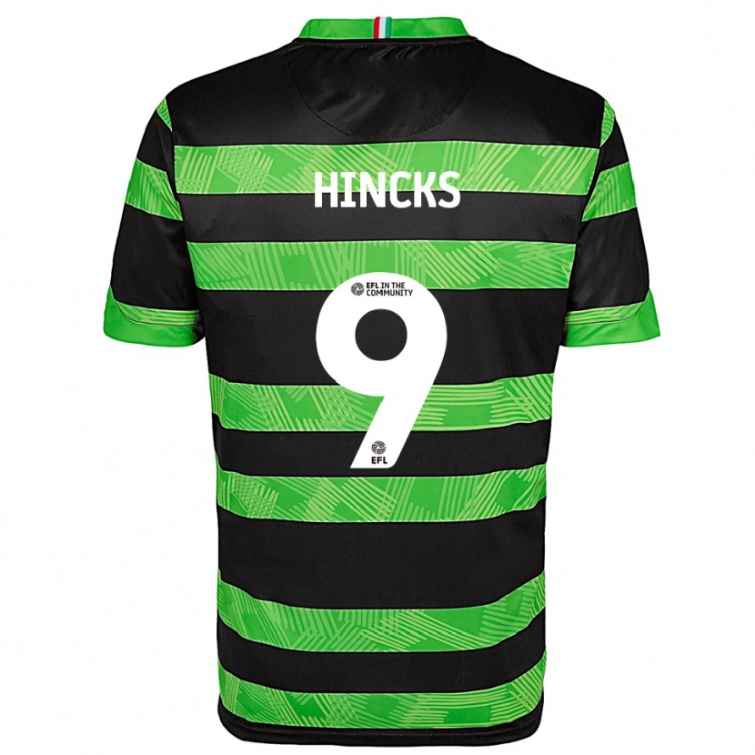 Danxen Mujer Camiseta Ashlee Hincks #9 Negro Verde 2ª Equipación 2025/26 La Camisa México