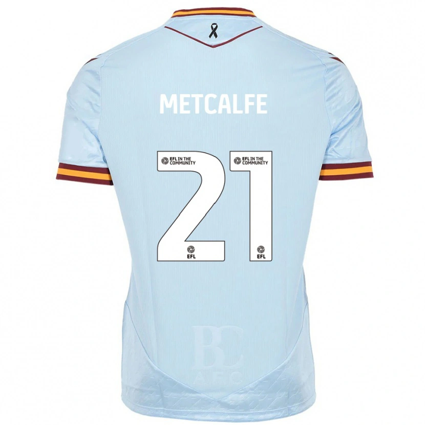 Danxen Mujer Camiseta Jenson Metcalfe #21 Celeste 2ª Equipación 2025/26 La Camisa México