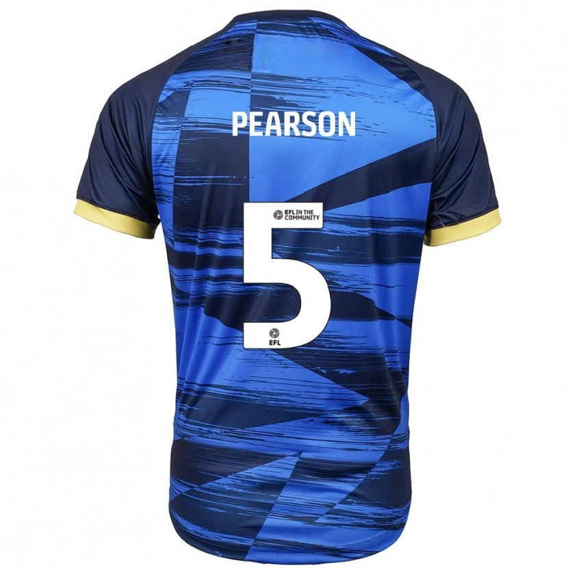 Danxen Mujer Camiseta Matty Pearson #5 Azul Azul Marino 2ª Equipación 2025/26 La Camisa México