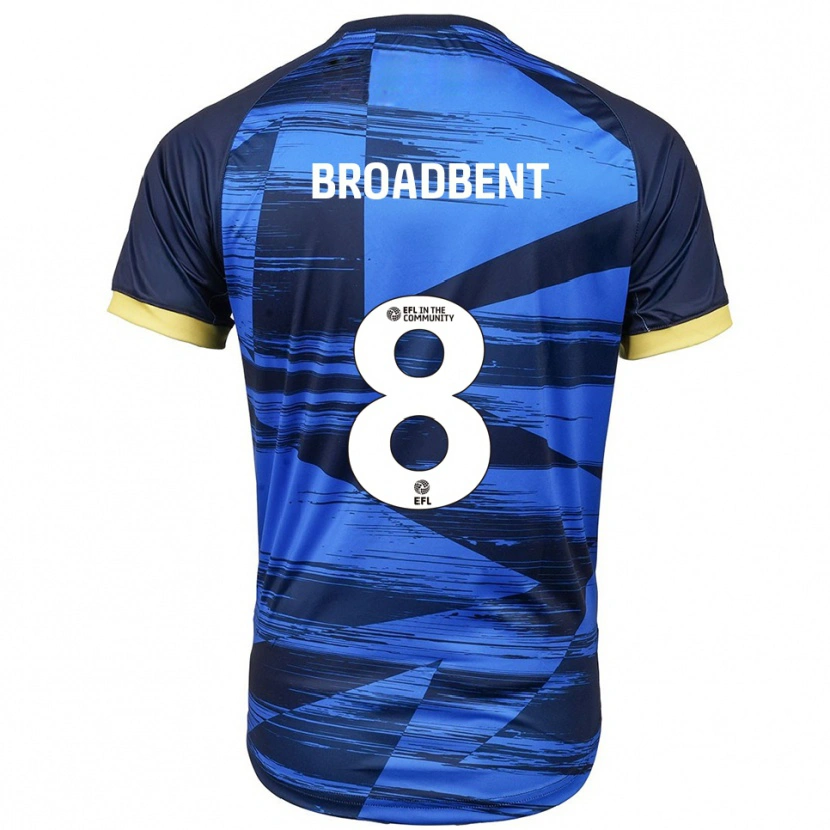 Danxen Mujer Camiseta George Broadbent #8 Azul Azul Marino 2ª Equipación 2025/26 La Camisa México