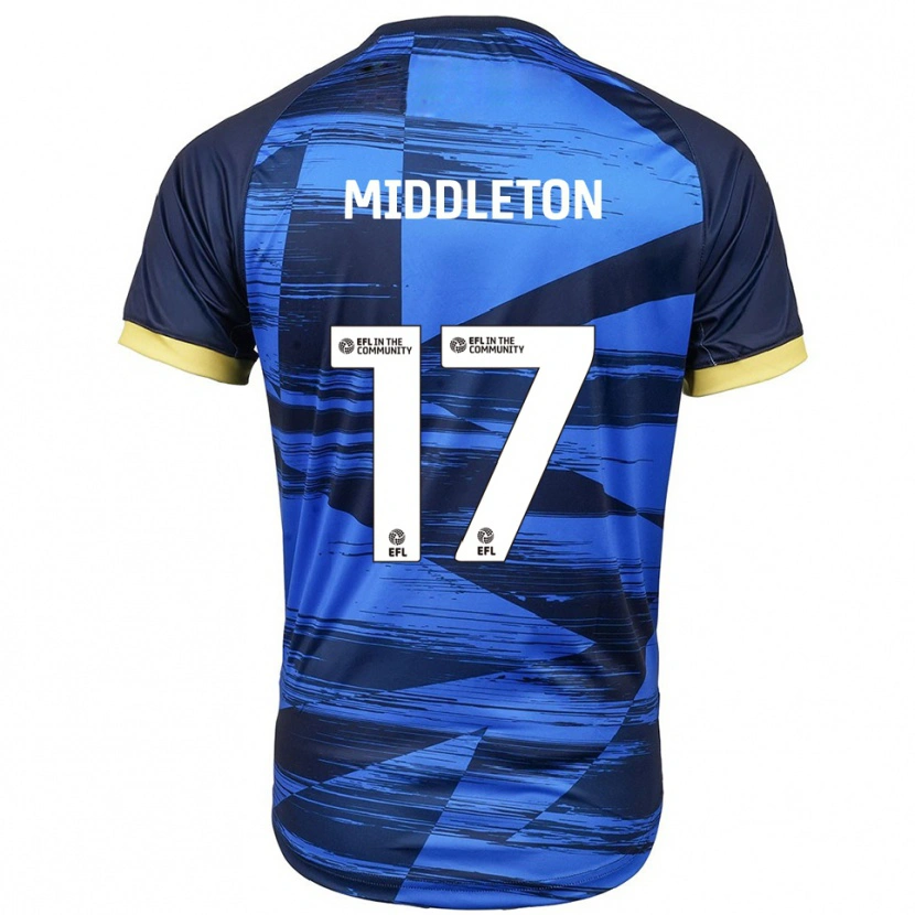 Danxen Mujer Camiseta Glenn Middleton #17 Azul Azul Marino 2ª Equipación 2025/26 La Camisa México