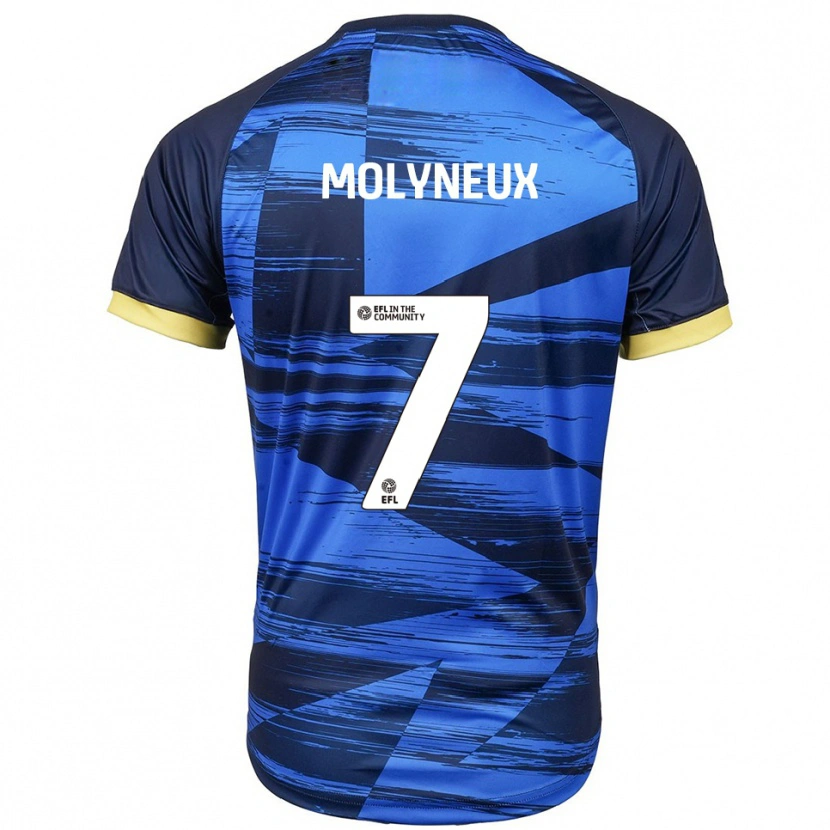 Danxen Mujer Camiseta Luke Molyneux #7 Azul Azul Marino 2ª Equipación 2025/26 La Camisa México