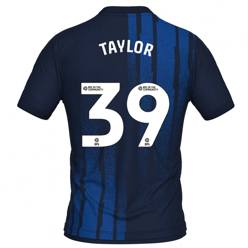 Danxen Mujer Camiseta Oliver Taylor #39 Azul Marino Blanco 2ª Equipación 2025/26 La Camisa México