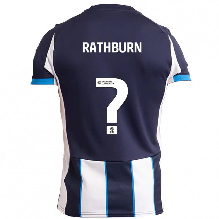 Danxen Mujer Camiseta Levi Rathburn #0 Blanco Azul Marino 2ª Equipación 2025/26 La Camisa México