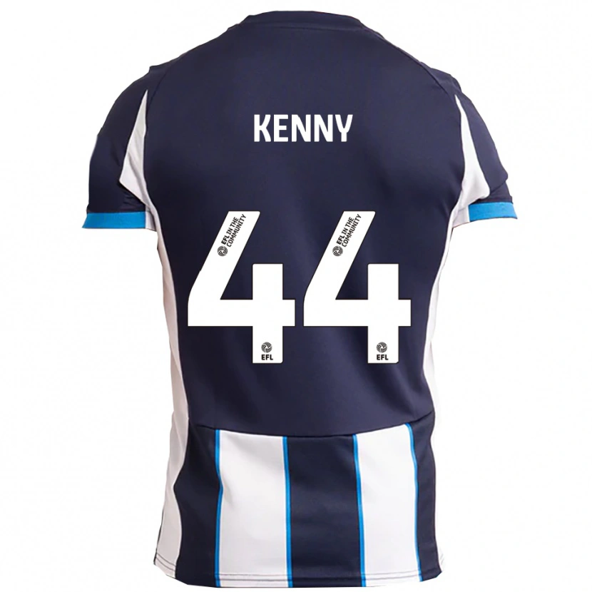 Danxen Mujer Camiseta Jack Kenny #44 Blanco Azul Marino 2ª Equipación 2025/26 La Camisa México
