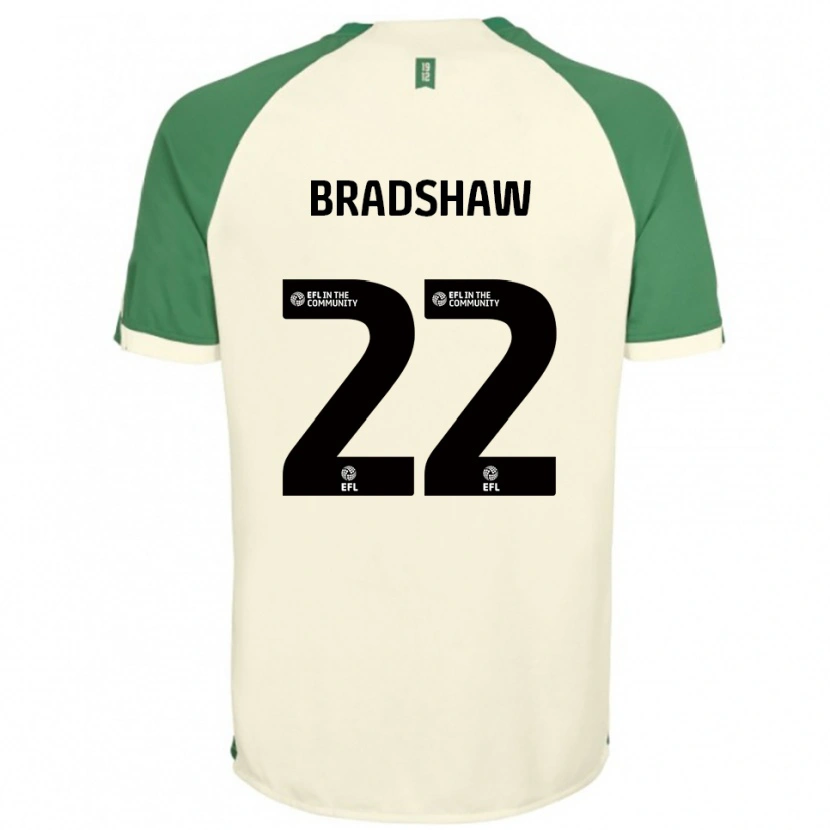 Danxen Mujer Camiseta Zak Bradshaw #22 Blanco Hueso Verde 2ª Equipación 2025/26 La Camisa México