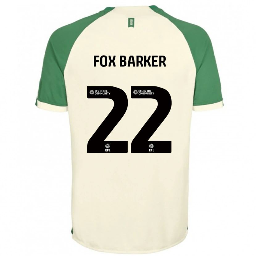 Danxen Mujer Camiseta Mistie Fox-Barker #22 Blanco Hueso Verde 2ª Equipación 2025/26 La Camisa México