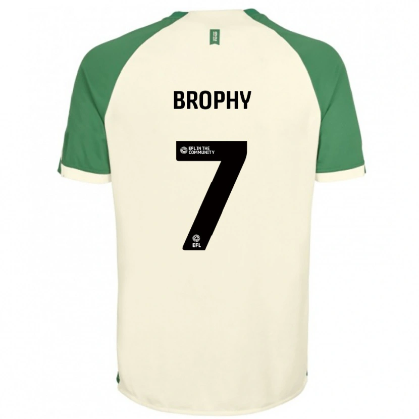 Danxen Mujer Camiseta James Brophy #7 Blanco Hueso Verde 2ª Equipación 2025/26 La Camisa México
