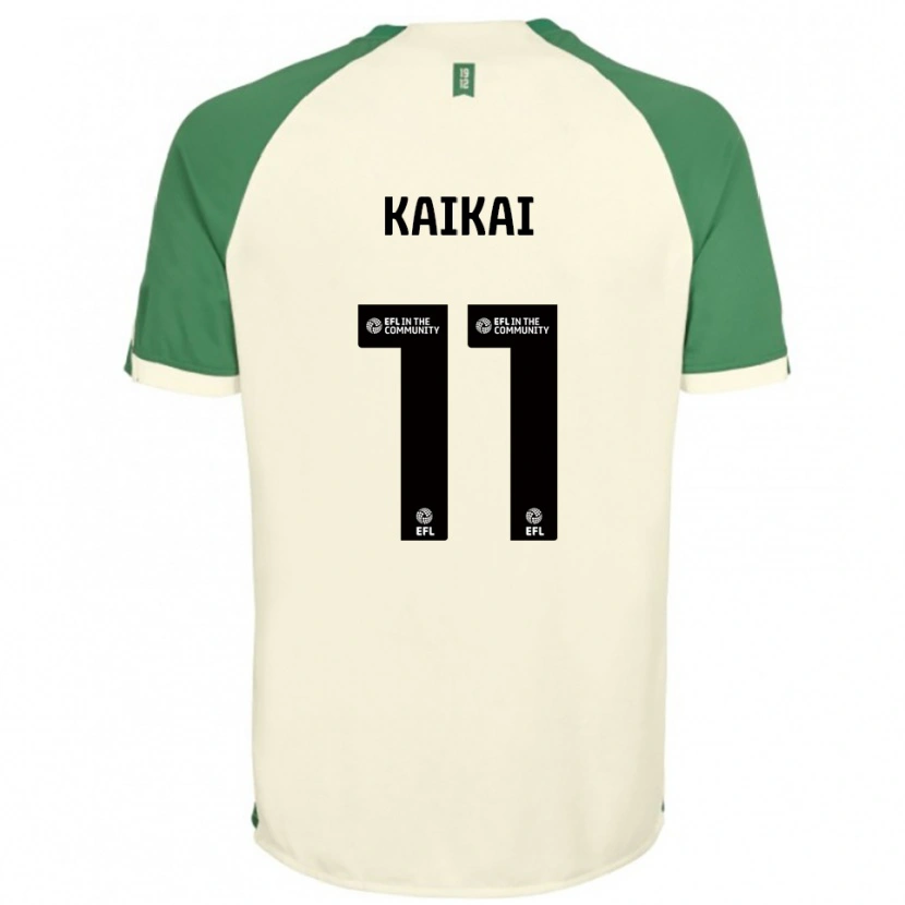 Danxen Mujer Camiseta Sullay Kaikai #11 Blanco Hueso Verde 2ª Equipación 2025/26 La Camisa México