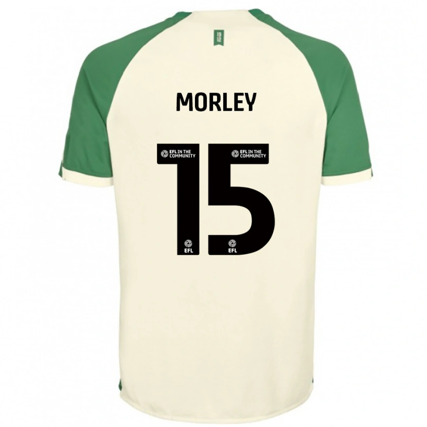 Danxen Mujer Camiseta Jess Morley #15 Blanco Hueso Verde 2ª Equipación 2025/26 La Camisa México