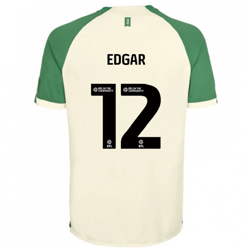 Danxen Mujer Camiseta Sammy Edgar #12 Blanco Hueso Verde 2ª Equipación 2025/26 La Camisa México