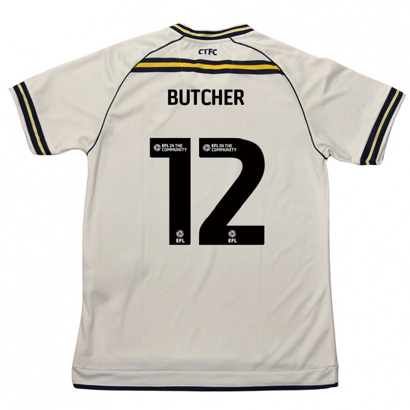 Danxen Mujer Camiseta Henna Butcher #12 Blanco Azul Marino 2ª Equipación 2025/26 La Camisa México