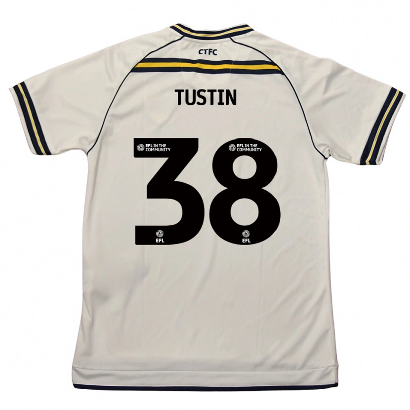 Danxen Mujer Camiseta Harry Tustin #38 Blanco Azul Marino 2ª Equipación 2025/26 La Camisa México