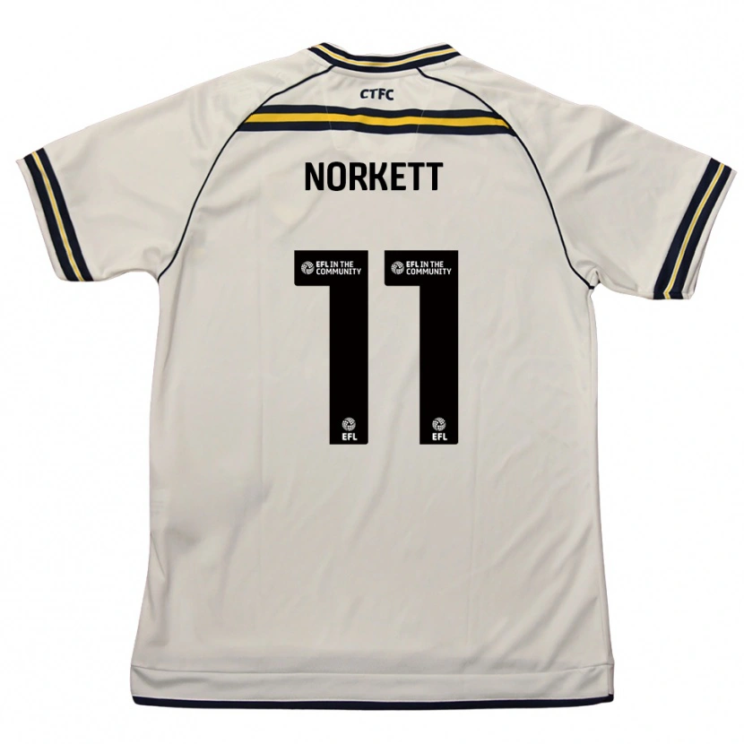 Danxen Mujer Camiseta Manni Norkett #11 Blanco Azul Marino 2ª Equipación 2025/26 La Camisa México