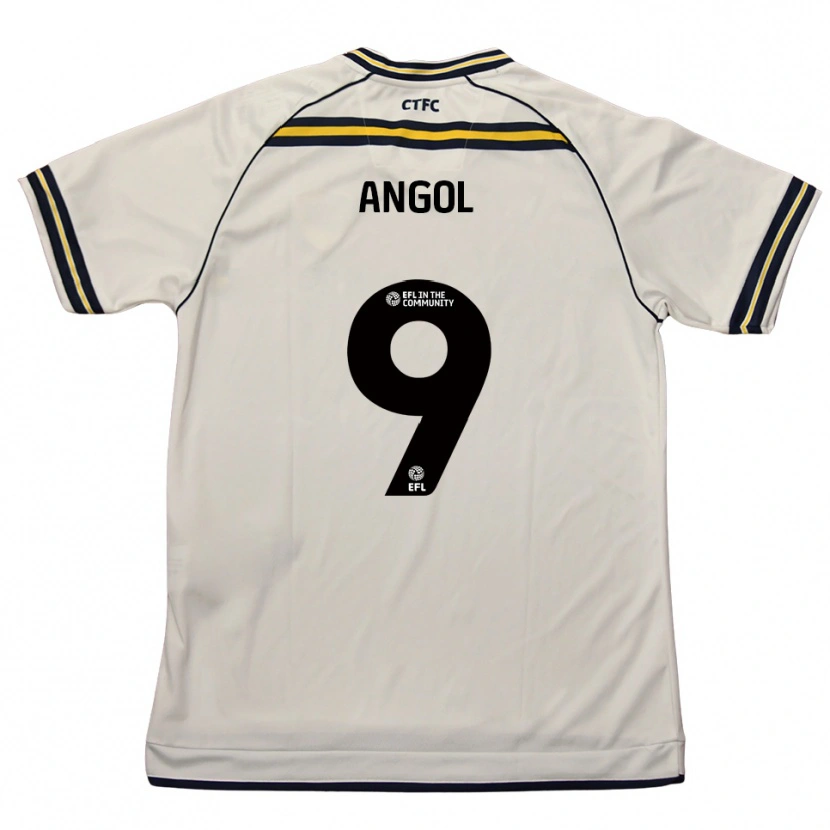 Danxen Mujer Camiseta Lee Angol #9 Blanco Azul Marino 2ª Equipación 2025/26 La Camisa México
