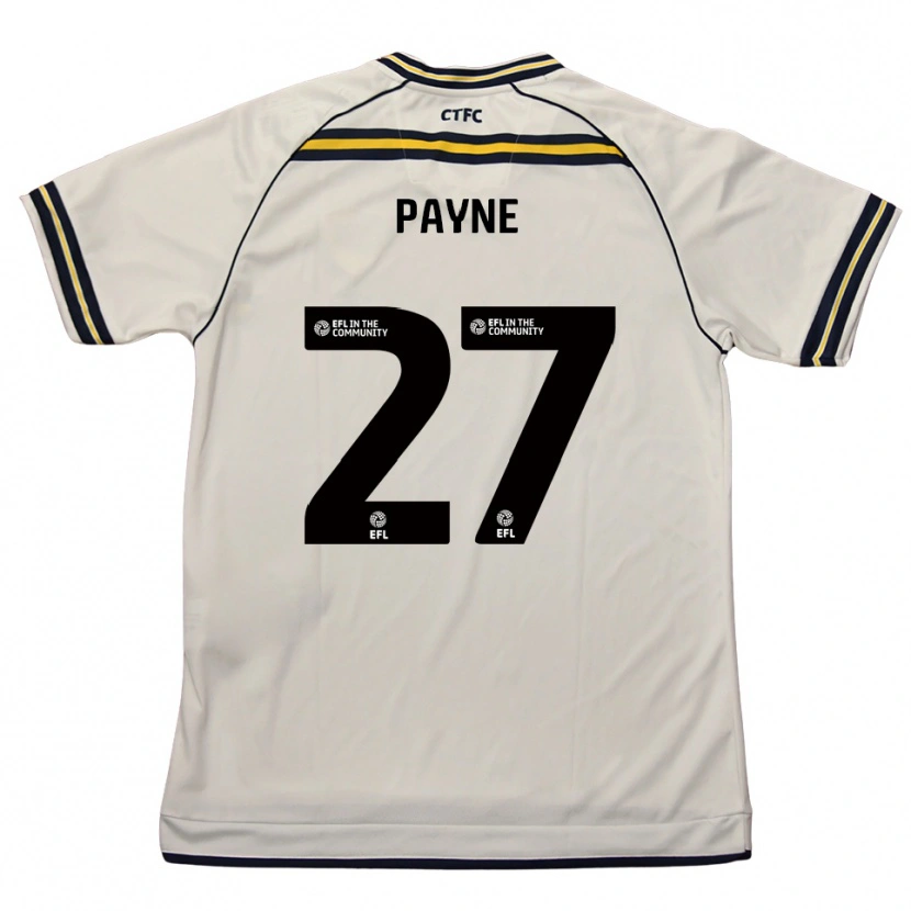 Danxen Mujer Camiseta Lewis Payne #27 Blanco Azul Marino 2ª Equipación 2025/26 La Camisa México