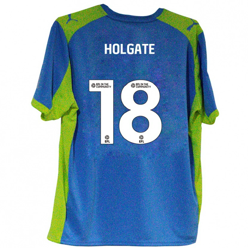 Danxen Mujer Camiseta Harrison Holgate #18 Celeste Amarillo 2ª Equipación 2025/26 La Camisa México