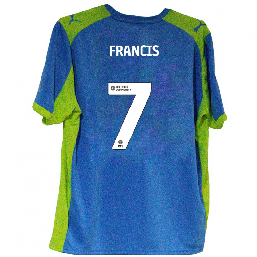 Danxen Mujer Camiseta Dannen Francis #7 Celeste Amarillo 2ª Equipación 2025/26 La Camisa México