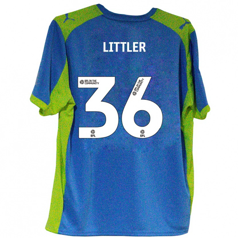 Danxen Mujer Camiseta Zack Littler #36 Celeste Amarillo 2ª Equipación 2025/26 La Camisa México