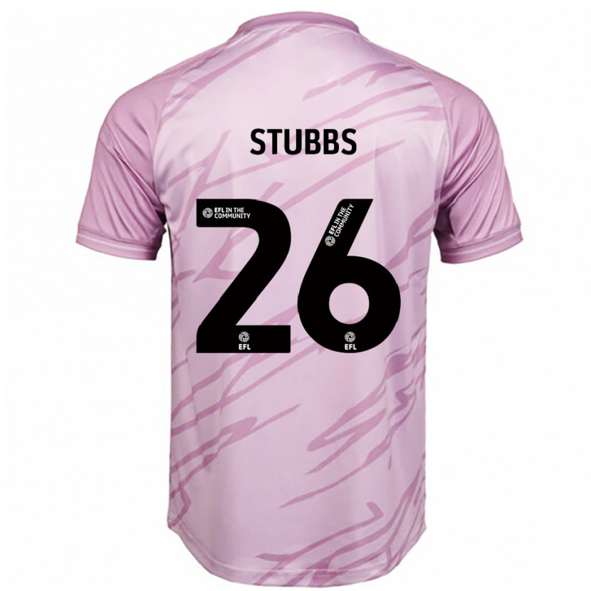 Danxen Mujer Camiseta Sam Stubbs #26 Rosa Negro 2ª Equipación 2025/26 La Camisa México