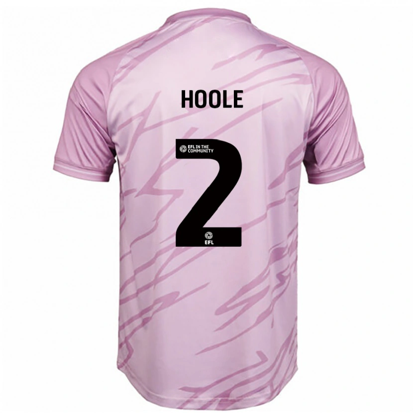 Danxen Mujer Camiseta Luca Hoole #2 Rosa Negro 2ª Equipación 2025/26 La Camisa México