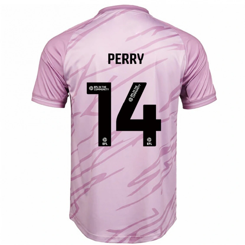Danxen Mujer Camiseta Taylor Perry #14 Rosa Negro 2ª Equipación 2025/26 La Camisa México