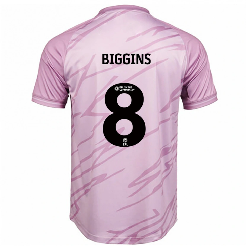 Danxen Mujer Camiseta Harrison Biggins #8 Rosa Negro 2ª Equipación 2025/26 La Camisa México