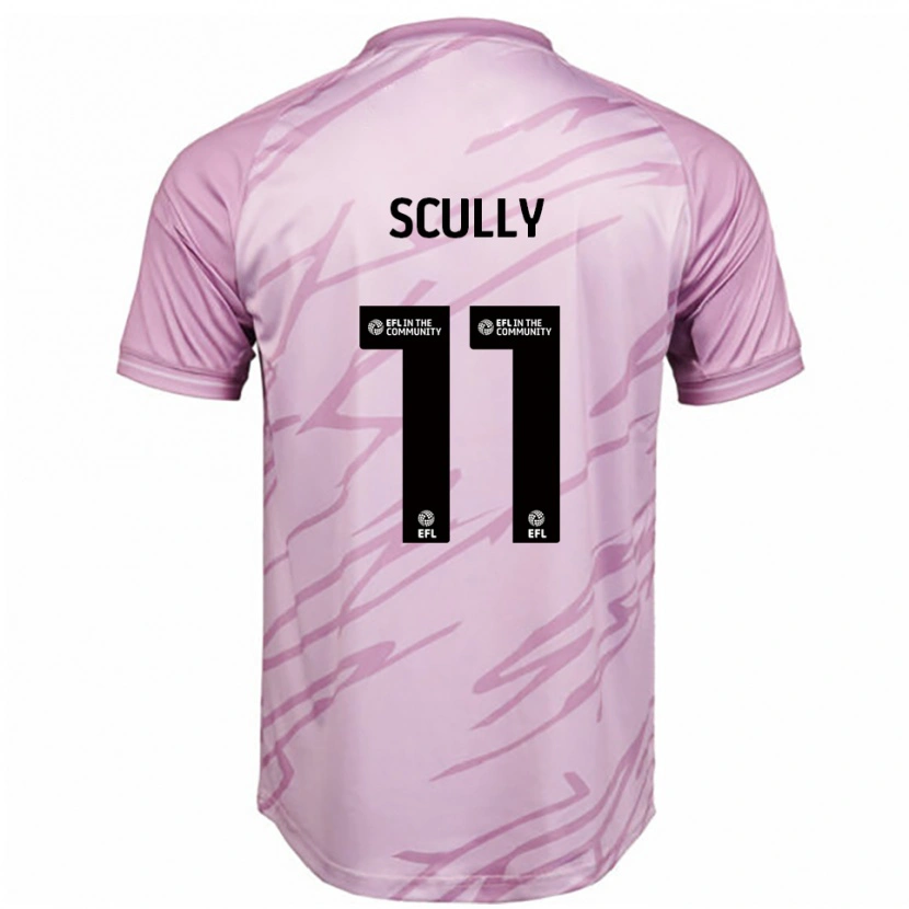 Danxen Mujer Camiseta Anthony Scully #11 Rosa Negro 2ª Equipación 2025/26 La Camisa México