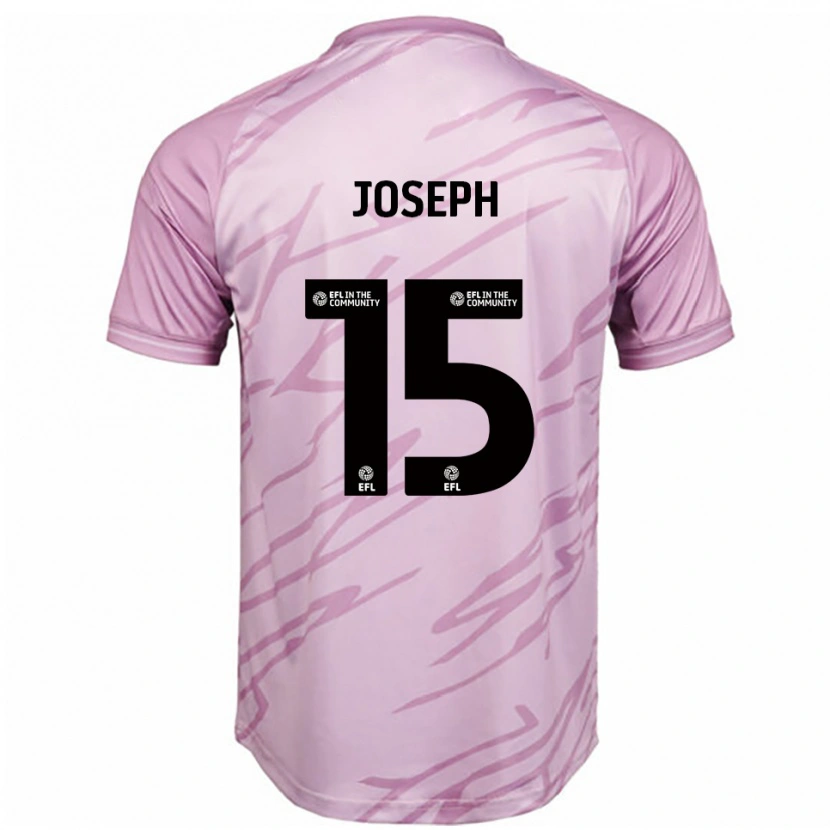 Danxen Mujer Camiseta Megan Joseph #15 Rosa Negro 2ª Equipación 2025/26 La Camisa México