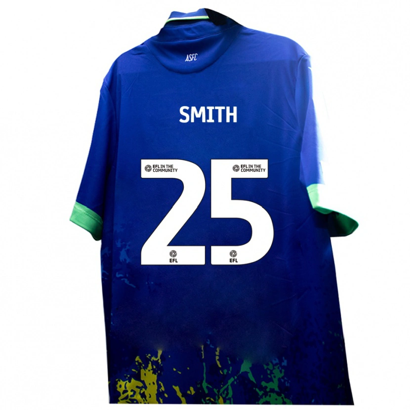 Danxen Mujer Camiseta Josh Smith #25 Azul Amarillo 2ª Equipación 2025/26 La Camisa México