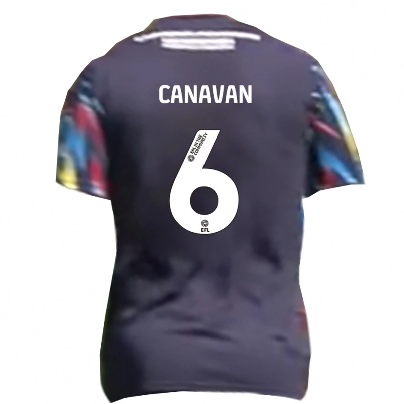 Danxen Mujer Camiseta Niall Canavan #6 Azul Marino Amarillo Rojo 2ª Equipación 2025/26 La Camisa México