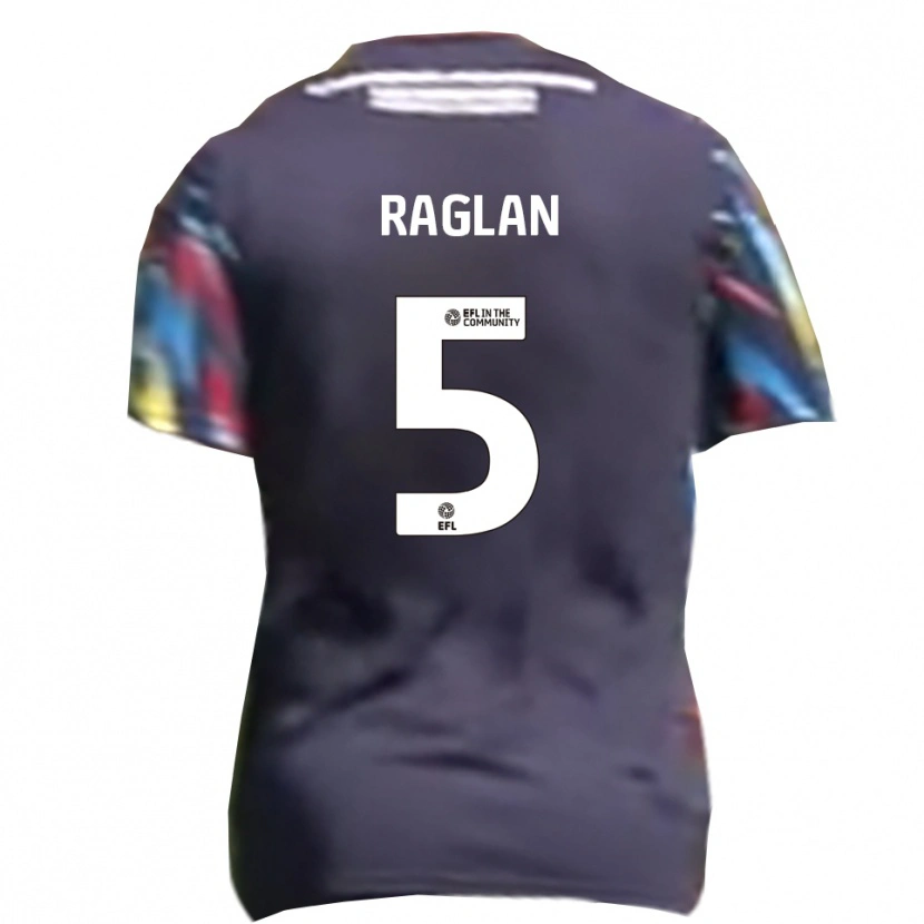 Danxen Mujer Camiseta Charlie Raglan #5 Azul Marino Amarillo Rojo 2ª Equipación 2025/26 La Camisa México