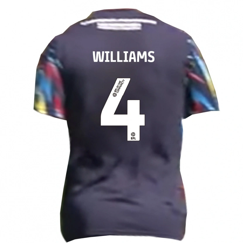 Danxen Mujer Camiseta Mj Williams #4 Azul Marino Amarillo Rojo 2ª Equipación 2025/26 La Camisa México