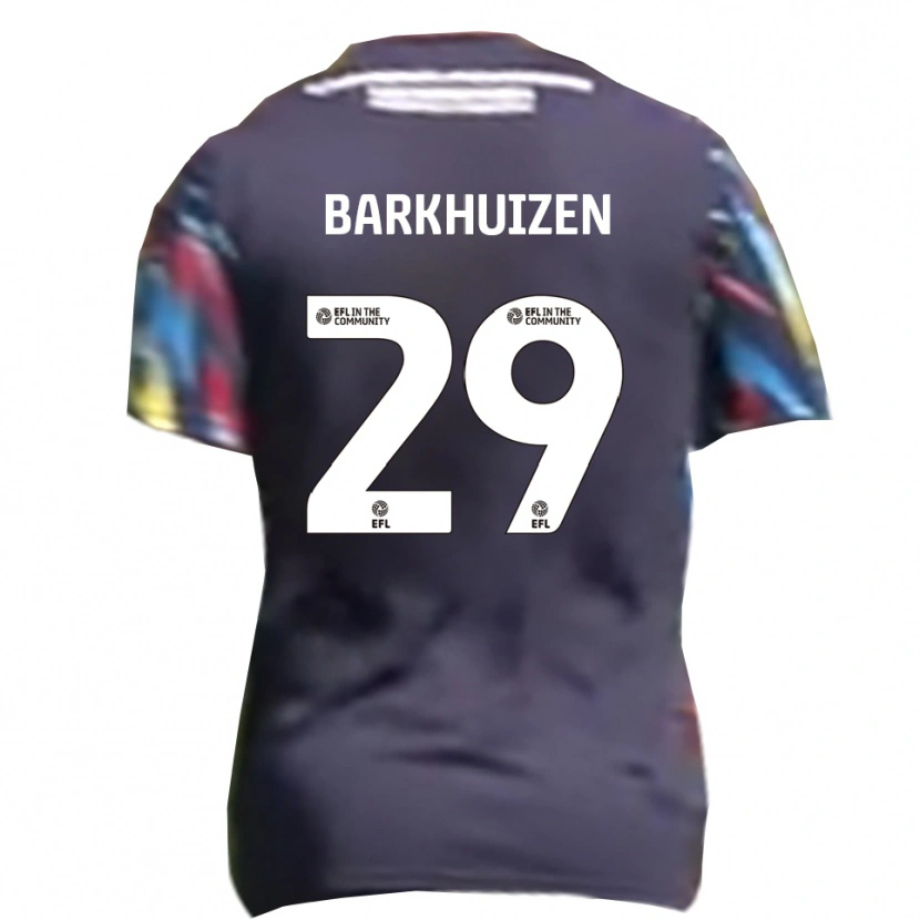 Danxen Mujer Camiseta Tom Barkhuizen #29 Azul Marino Amarillo Rojo 2ª Equipación 2025/26 La Camisa México