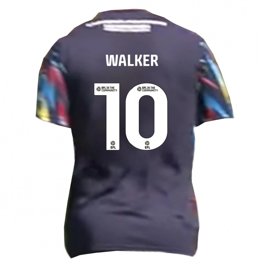 Danxen Mujer Camiseta Tyler Walker #10 Azul Marino Amarillo Rojo 2ª Equipación 2025/26 La Camisa México