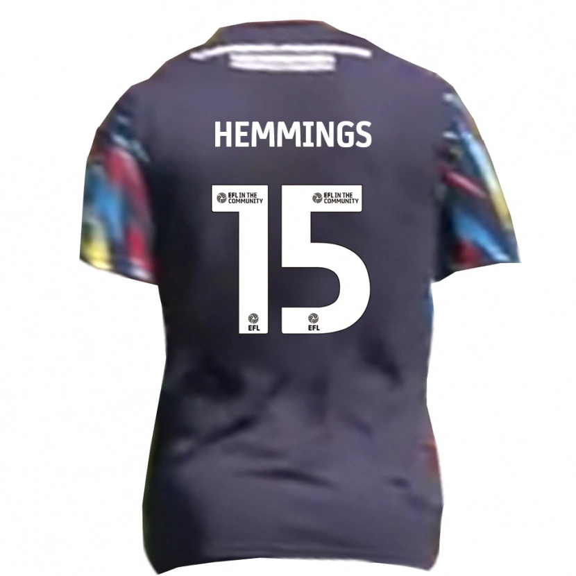 Danxen Mujer Camiseta Kane Hemmings #15 Azul Marino Amarillo Rojo 2ª Equipación 2025/26 La Camisa México