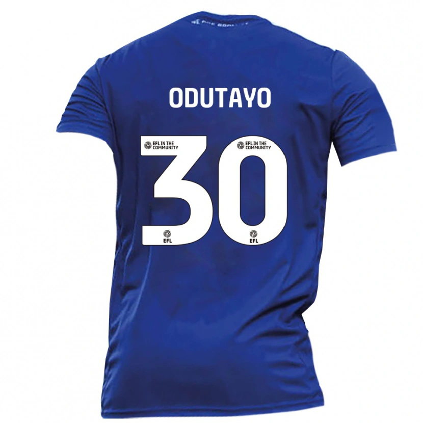 Danxen Mujer Camiseta Idris Odutayo #30 Azul Blanco 2ª Equipación 2025/26 La Camisa México
