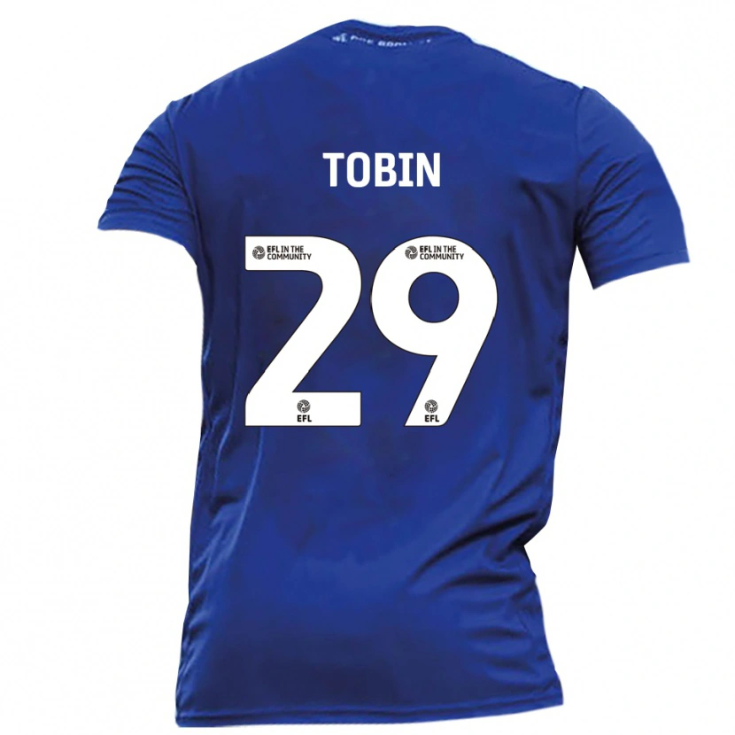 Danxen Mujer Camiseta Josh Tobin #29 Azul Blanco 2ª Equipación 2025/26 La Camisa México