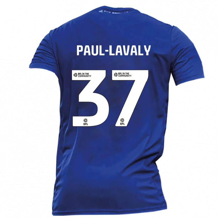 Danxen Mujer Camiseta Nathan Paul-Lavaly #37 Azul Blanco 2ª Equipación 2025/26 La Camisa México