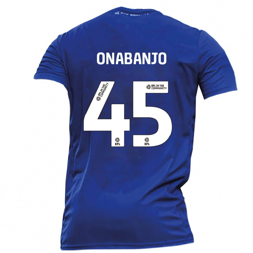 Danxen Mujer Camiseta Remi Onabanjo #45 Azul Blanco 2ª Equipación 2025/26 La Camisa México