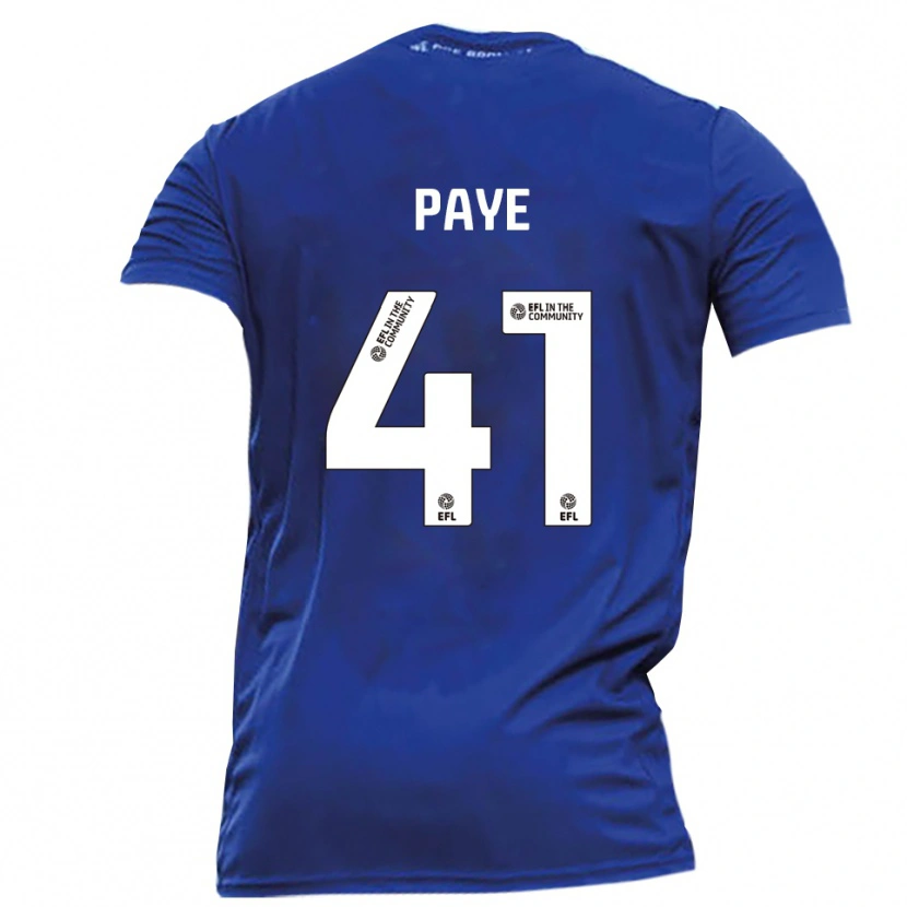 Danxen Mujer Camiseta Charlie Paye #41 Azul Blanco 2ª Equipación 2025/26 La Camisa México