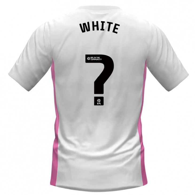 Danxen Mujer Camiseta Bobbie White #0 Blanco Rojo 2ª Equipación 2025/26 La Camisa México