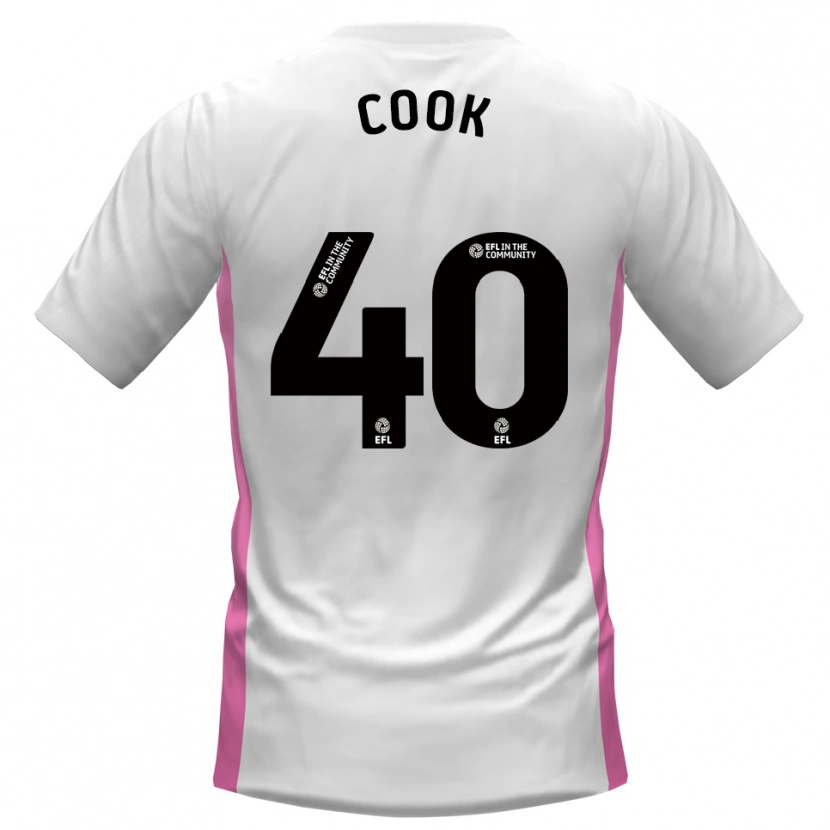Danxen Mujer Camiseta Connor Cook #40 Blanco Rojo 2ª Equipación 2025/26 La Camisa México
