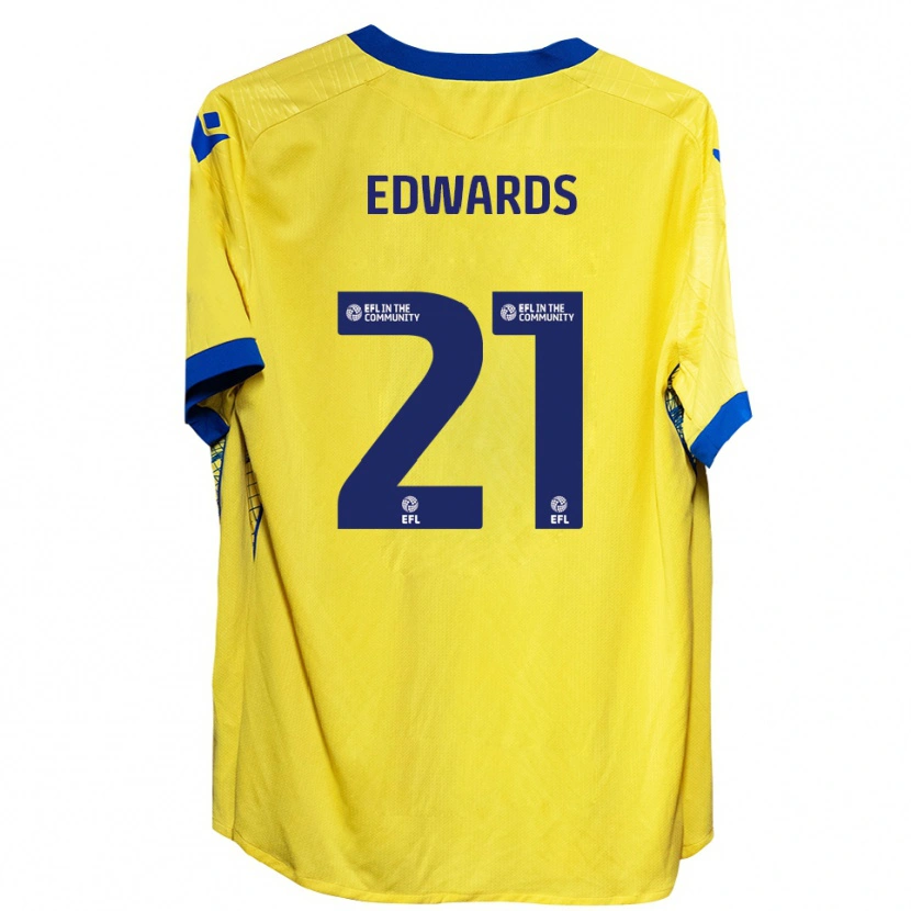 Danxen Mujer Camiseta Owura Edwards #21 Amarillo Azul 2ª Equipación 2025/26 La Camisa México