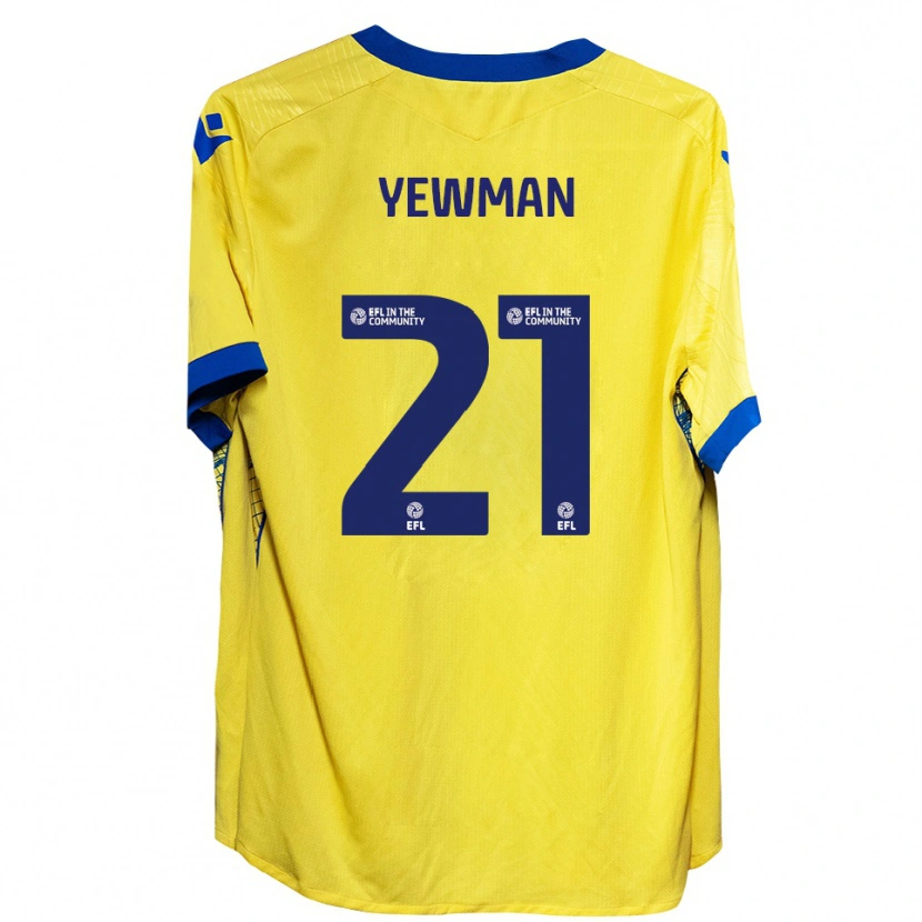 Danxen Mujer Camiseta Lucy Yewman #21 Amarillo Azul 2ª Equipación 2025/26 La Camisa México